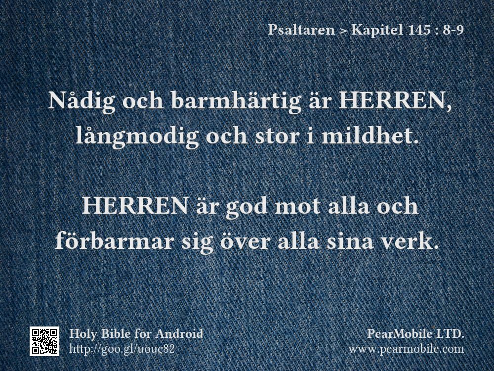 Psaltaren, Kapitel 145:8-9